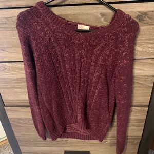Hooded sweater top